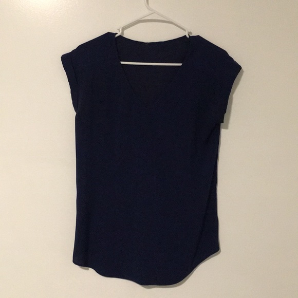 Silk navy blue shirt - Picture 6 of 6